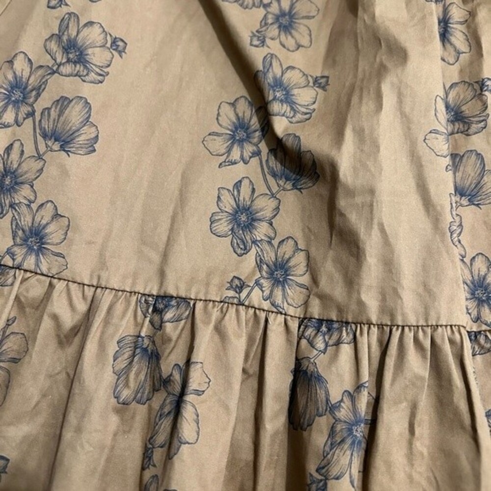 NWOT Carbon Soldier Brown floral Dress - Picture 3 of 5